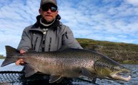 A good sized salmon from the famous Höfðahylur on Laxa i Adaldal.