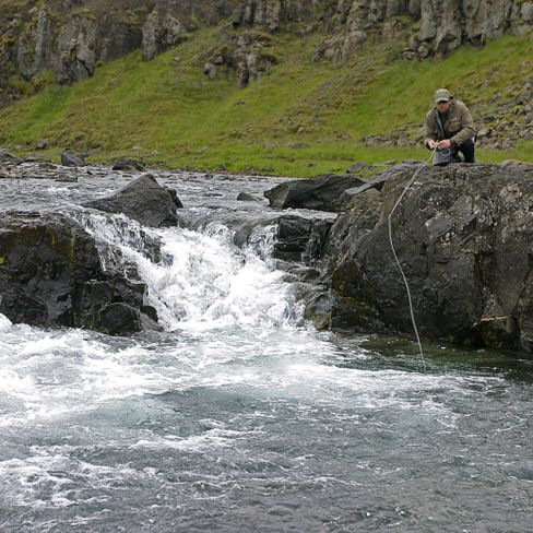 Just before my first hitch caught salmon in 2003